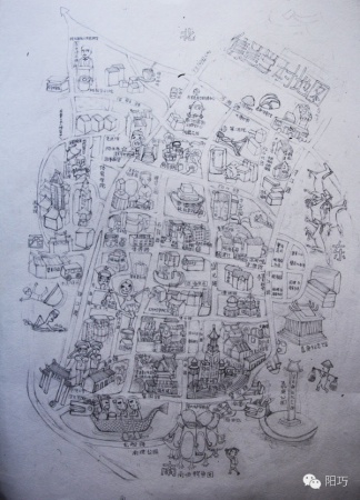 集美学村手绘地图