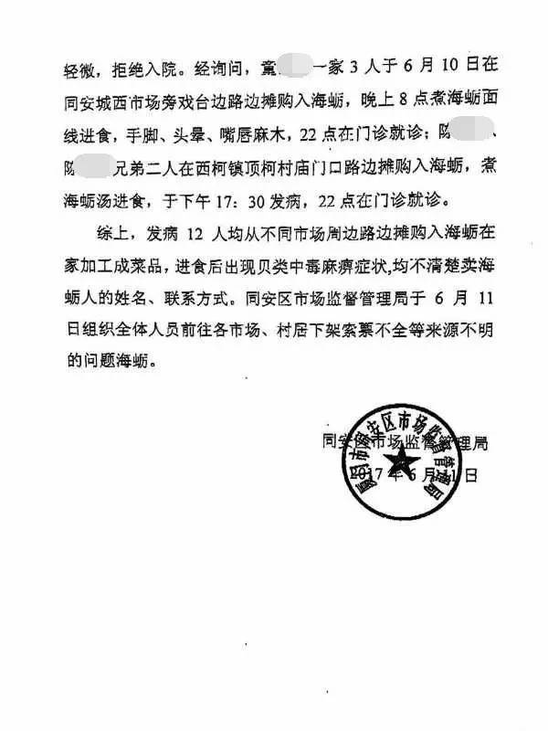 紧急提醒！同安西柯、丙洲已有多人吃海蛎中毒！受赤潮影响，这些水产品禁止入厦交易！
