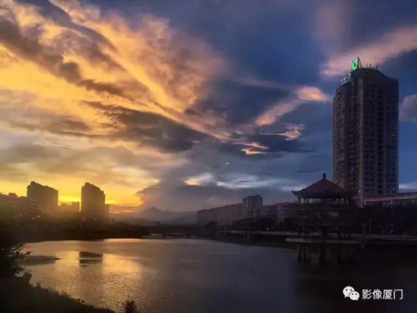 极美影像丨台风登陆前夕，风起云涌的厦门，震撼了全国。